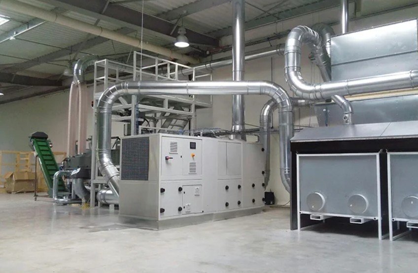 Check Regeneration Heat and Service Space Before Installing an Industrial Dehumidifier